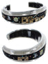 Silver Native American or Pueblo Design Multicolor Bracelet IS63250